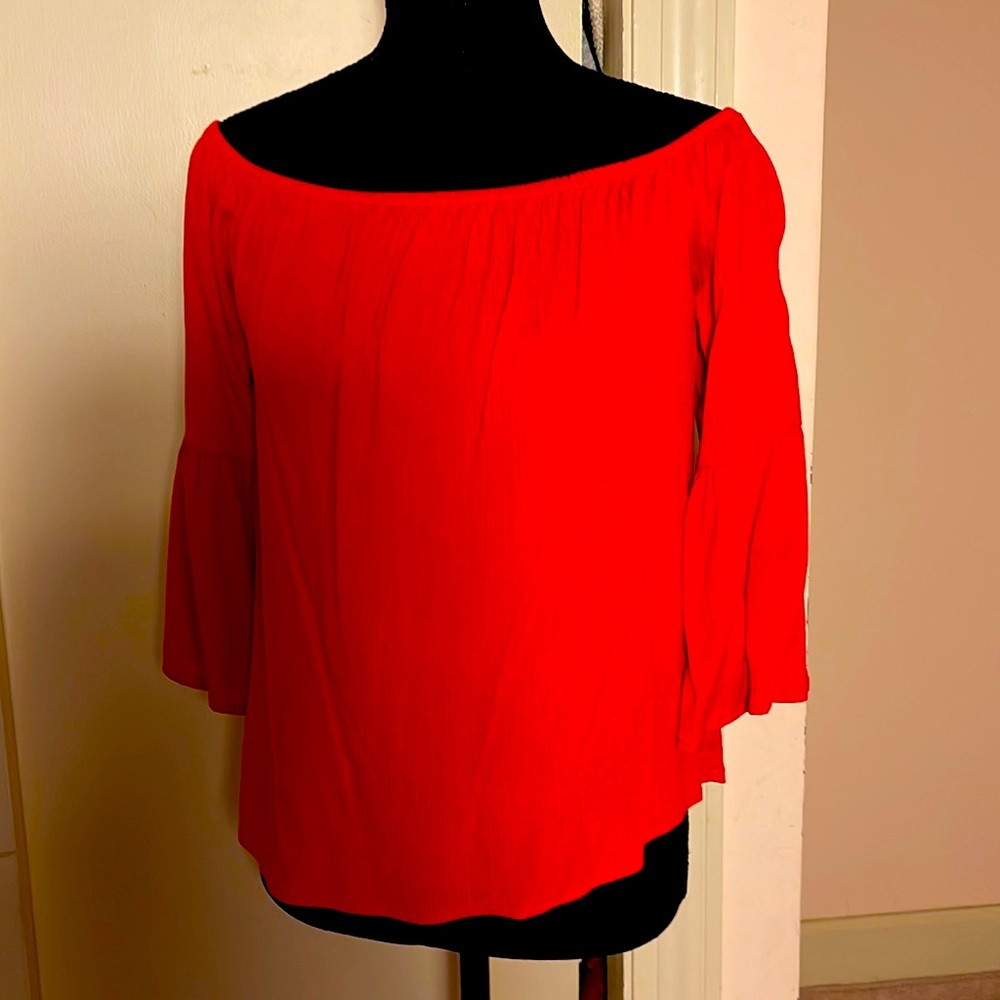 Cute, off shoulder top by One Clothing.
